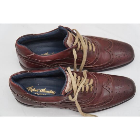 Men’s Stefano Branchini Trofeo Wingtip Lace Up Burgundy Shoes Size US 11 main image 4